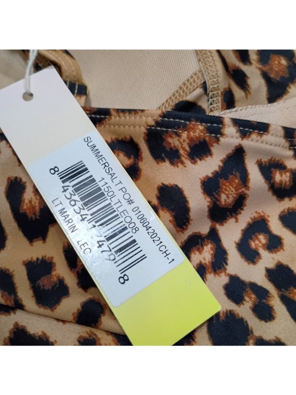 Summersalt Leopard 10 Print One-Piece Swimsuit Adjustable Straps - Picture 5 of 12